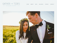 Tablet Screenshot of gatherandtides.com